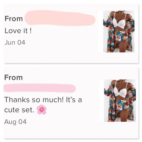 3 Piece Tropical Print Swimwear Set - Picture 8 of 9